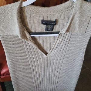 Banana Republic Ladies V Neck 100% Silk Tank (Med)